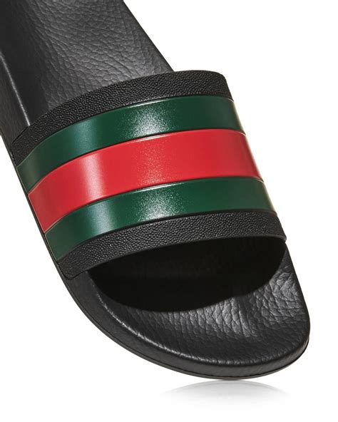 men gucci rubber slides|Gucci rubber pursuit g slides.